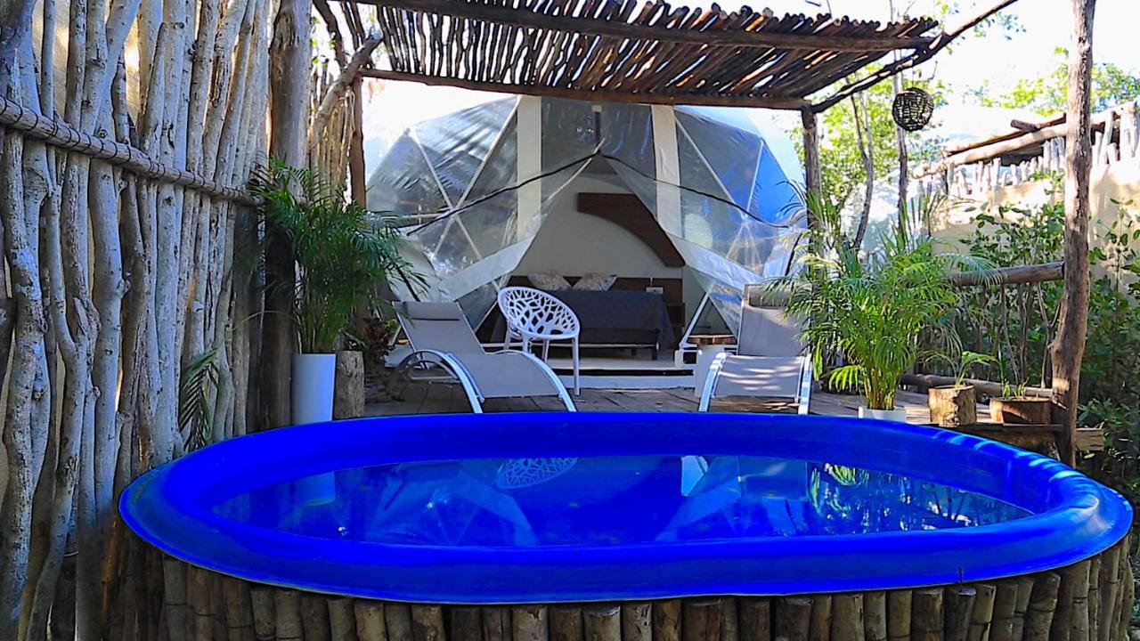Отель Glamping Tulum With Private Mini Pool Экстерьер фото